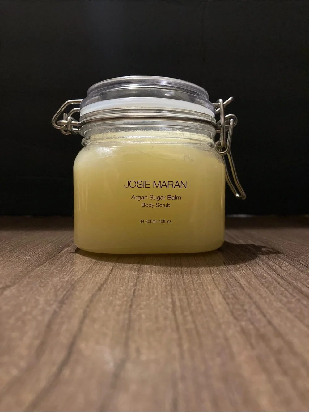 JOSIE MARAN Yellow Argan Sugar Balm Body Scrub Jar